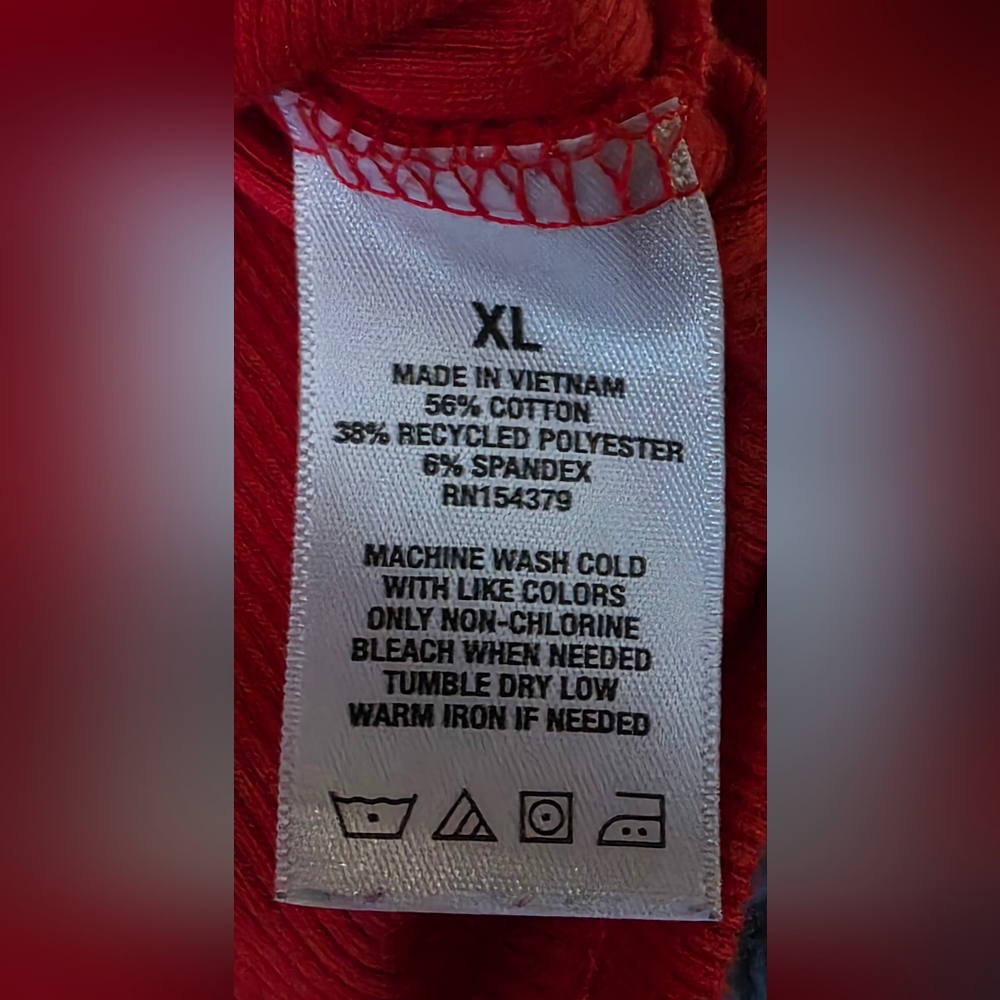 Aeropostale Red Fitted Short Sleeve Crop Top - Picture 3 of 5
